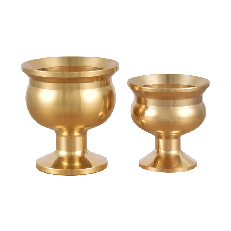 Brass Wine Glass Confessions Cup for Immortals Home Water Supply Cup Taoist Buddha Supplies Brass Household Tea Cup Supplies