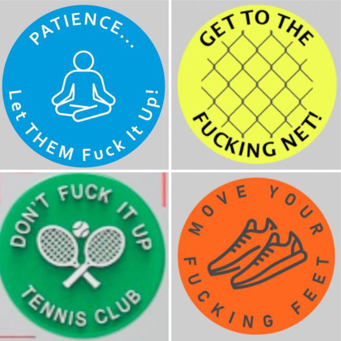 Кросс-бордерный креативный продукт, амортизатор для теннисной ракетки, слоган, вдохновляющий дух борьбы