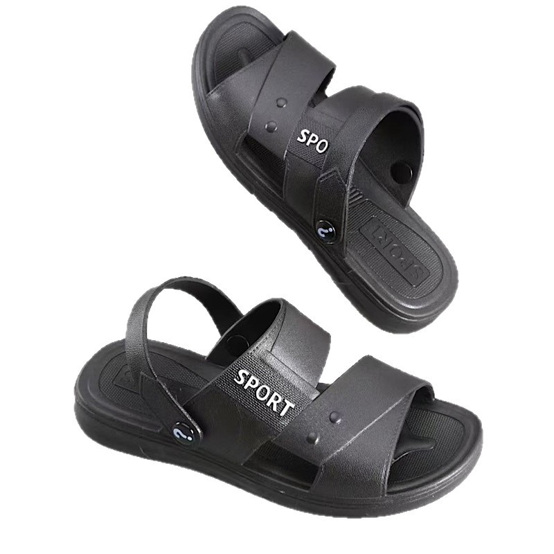 2025 New Summer Men's Sandals, Street Stalls, Men's Shoes, Supermarket All-In-One Outer Wear, Dual-Purpose Men's Sandals and Slippers Wholesale