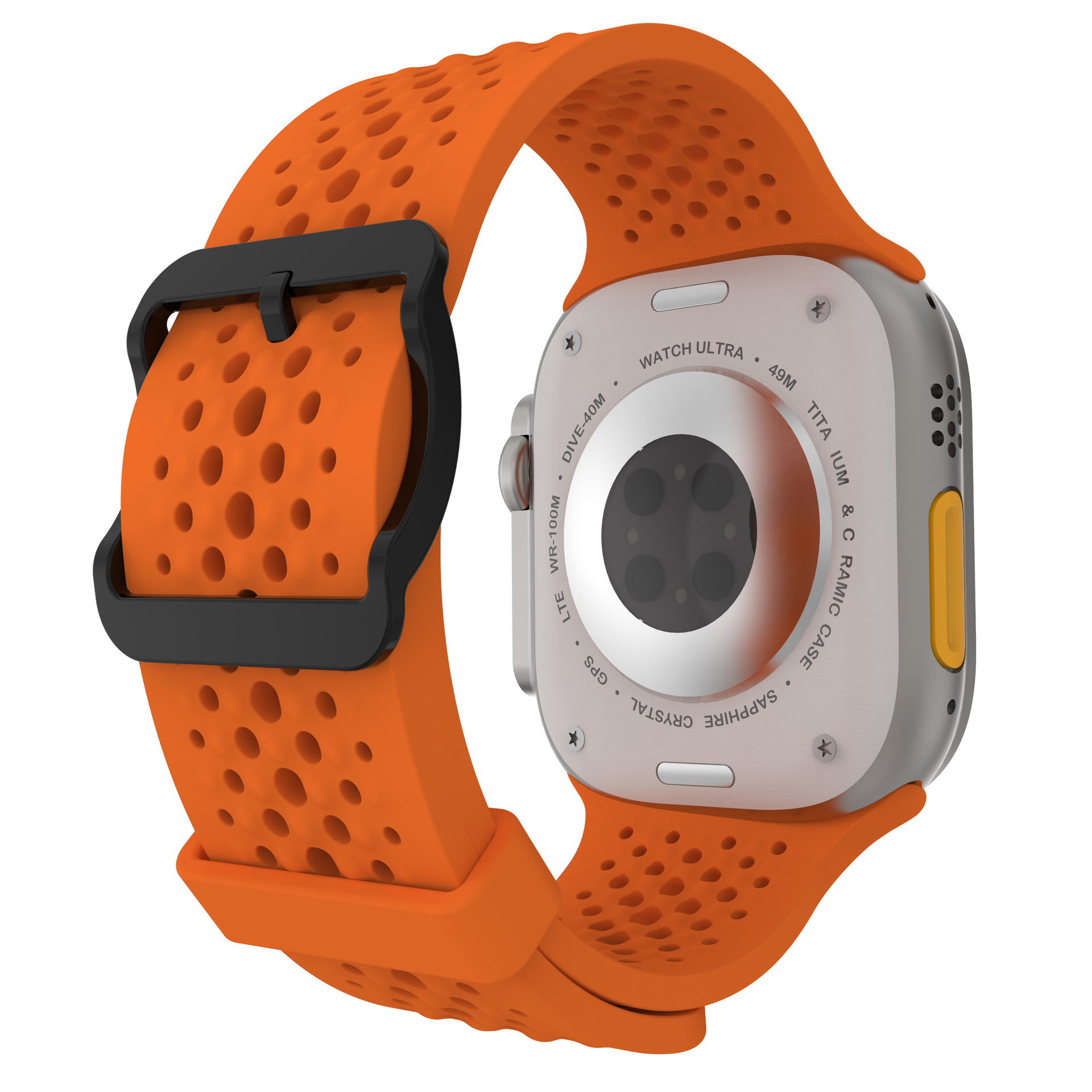 Suitable for apple watch Ultra9876543210 generation se millet hole breathable silicone watch band new