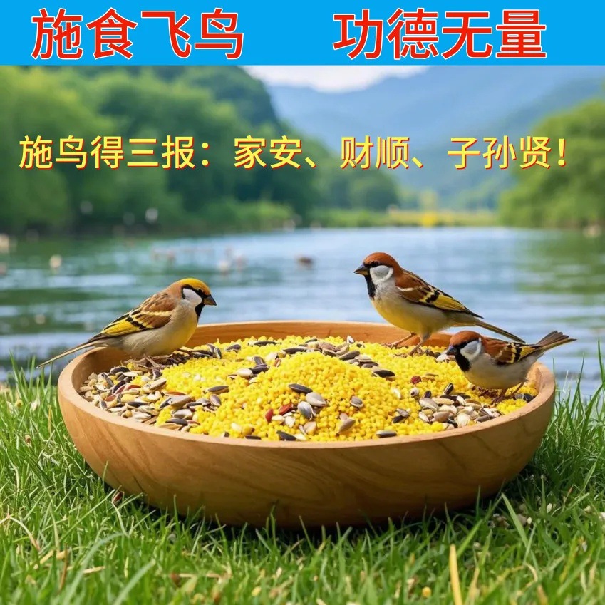 30 г корма для птиц, индивидуальная упаковка для кормления воробьев и голубей на улице