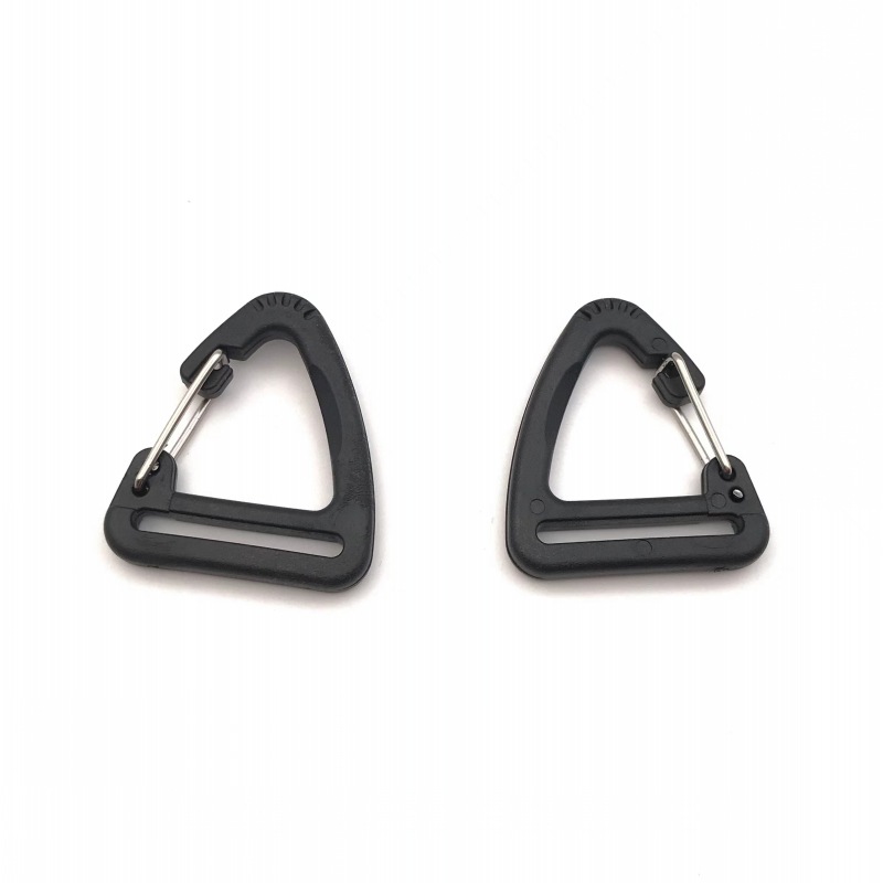Factory Direct Sales Luggage Accessories Plastic Carabiner Hook D-Shaped Hook Triangle Hook 
 Buckle