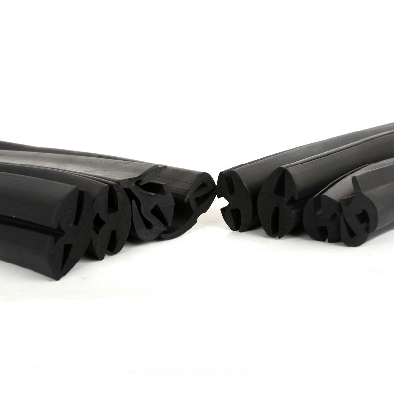 Three-mouth sealant strip installation glass parts automobile agricultural shed mechanical observation window rubber decorative protective layering