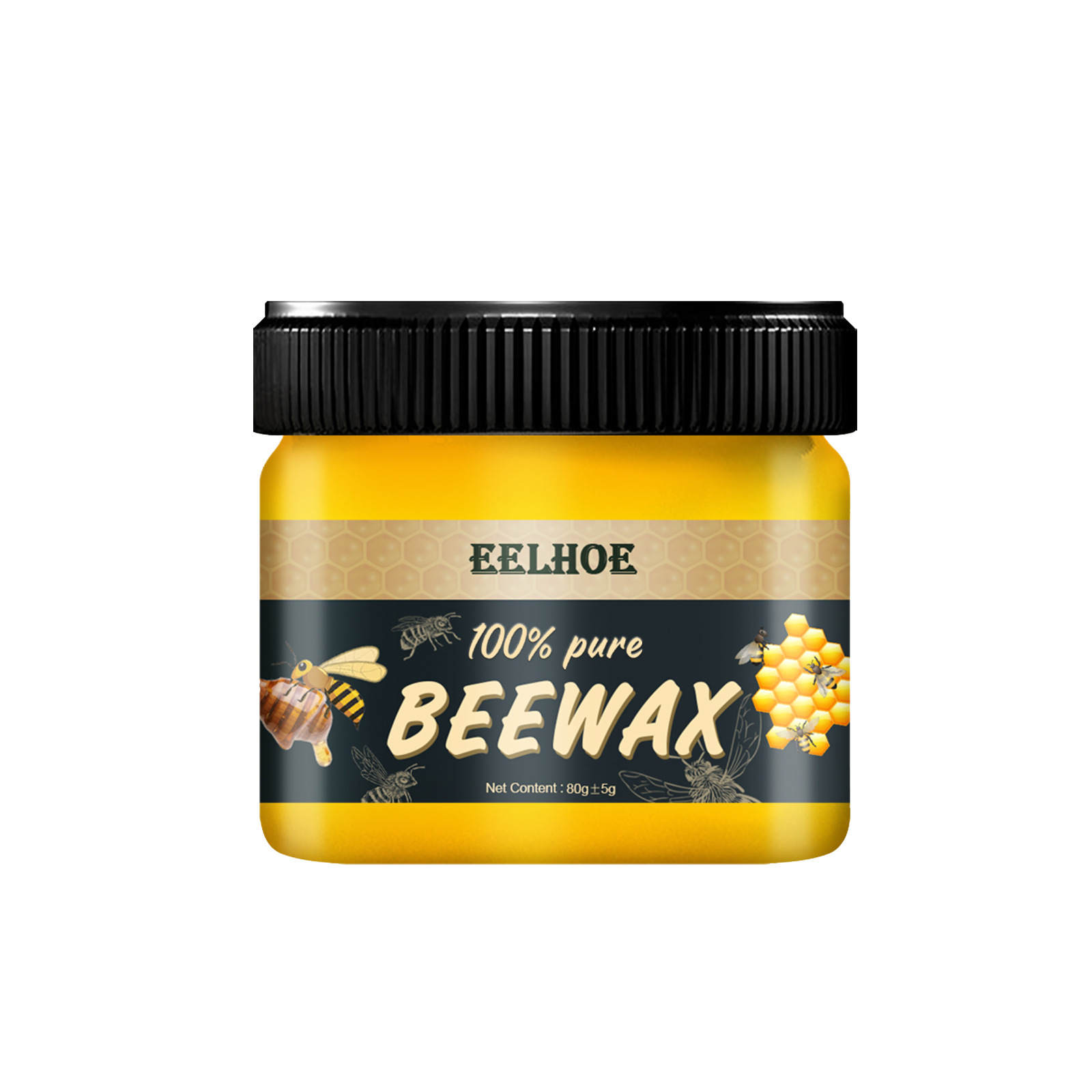 Eelhoe Natural Beeswax Furniture Care Polishing Waterproof Anti-Drying Brightening Wooden Floor Maintenance Beeswax