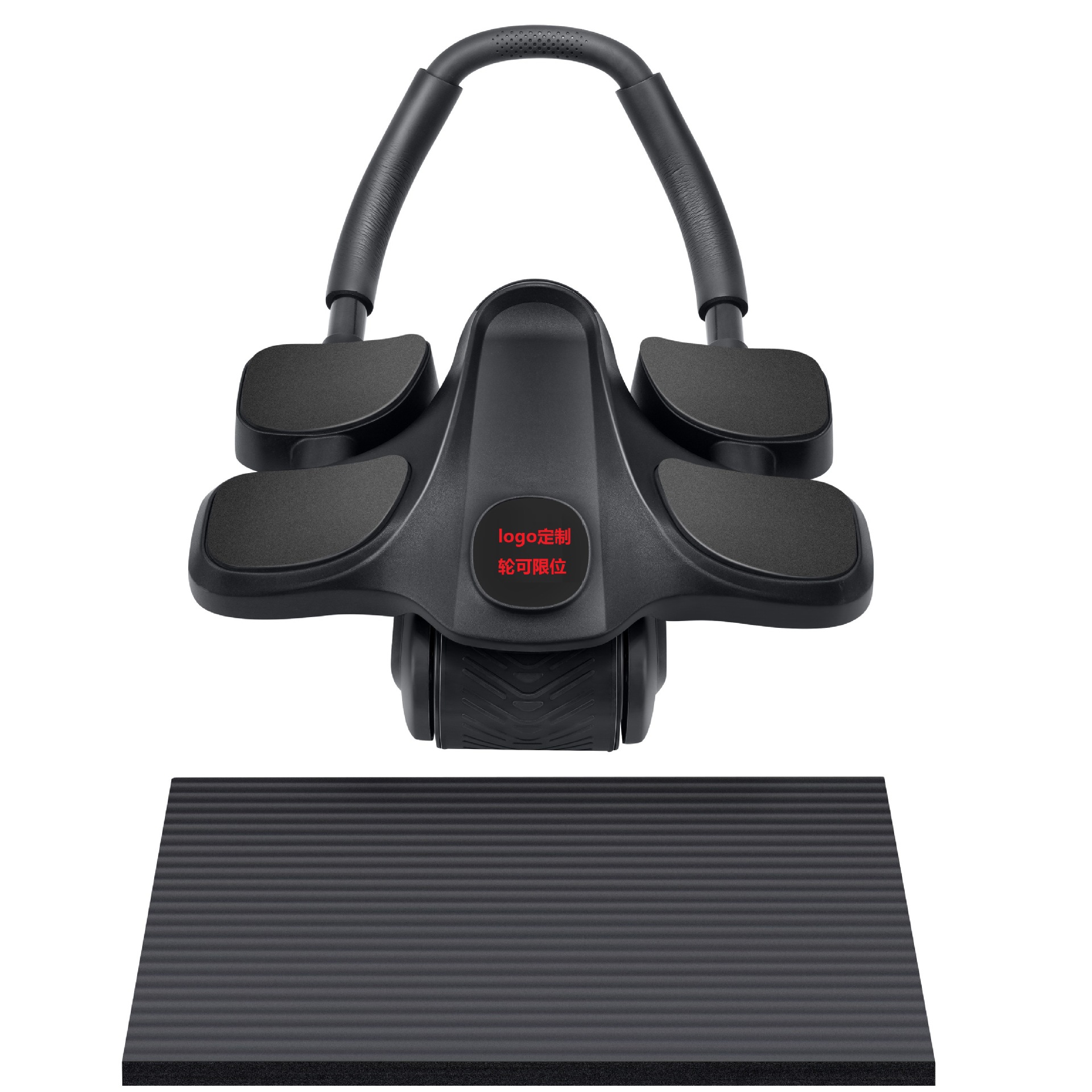 KC Certified Four-wheel Abdominal Wheel Automatic Rebound Abdominal Muscle Training Artifact for Men and Women Home Roll Abdominal Thin Belly Training Machine