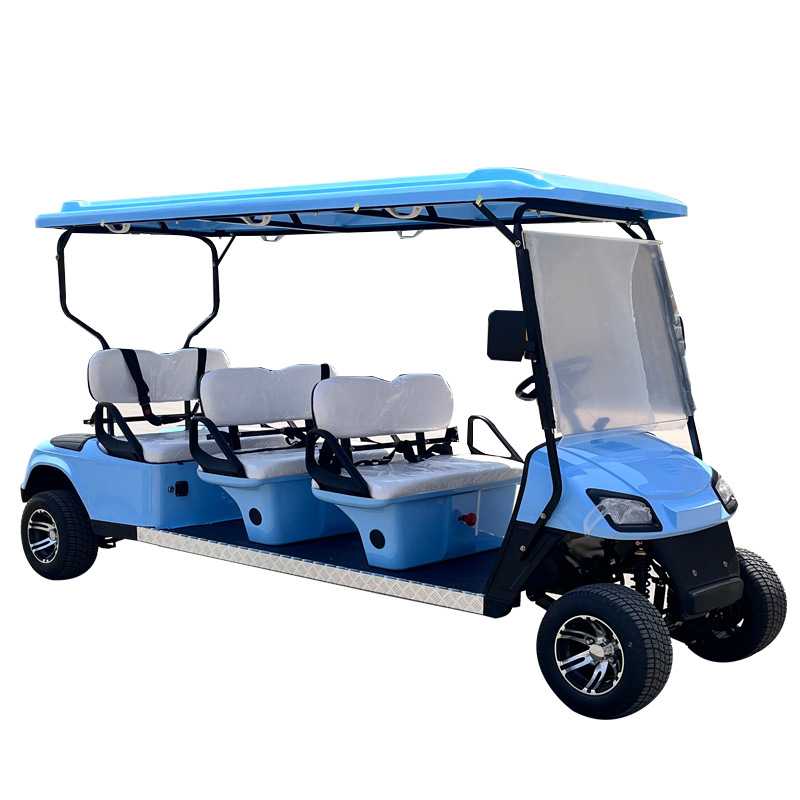 Golf Cart 4-Seater 6-Seater Electric Sightseeing Vehicle Four-Wheel Scenic Spot Tourist Shuttle Hotel Campus Reception Rv