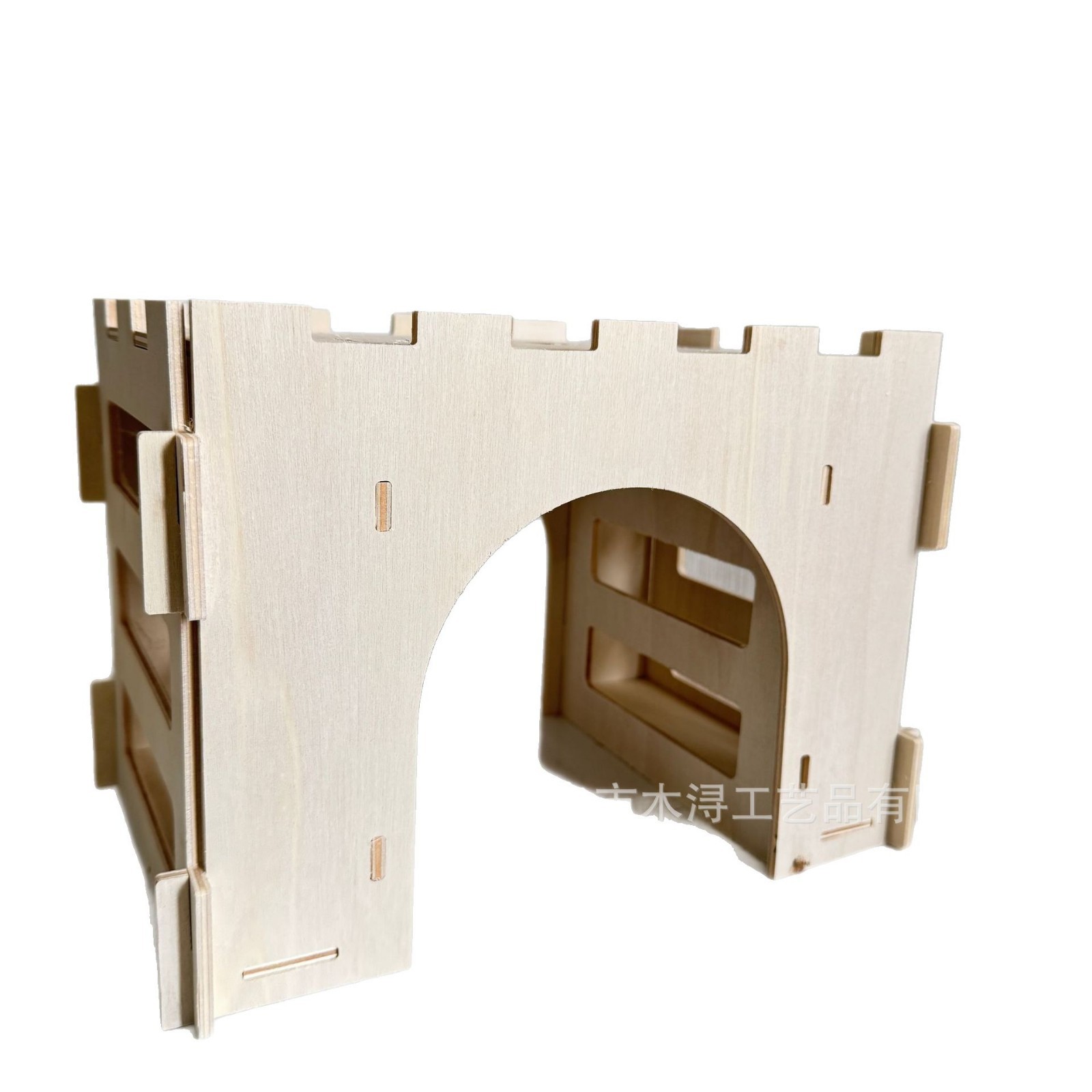 Cross-Border Wooden Pet Rabbit Feeder Removable Guinea Pig Rat Feeding Rack Wooden Rabbit Hay Feeder