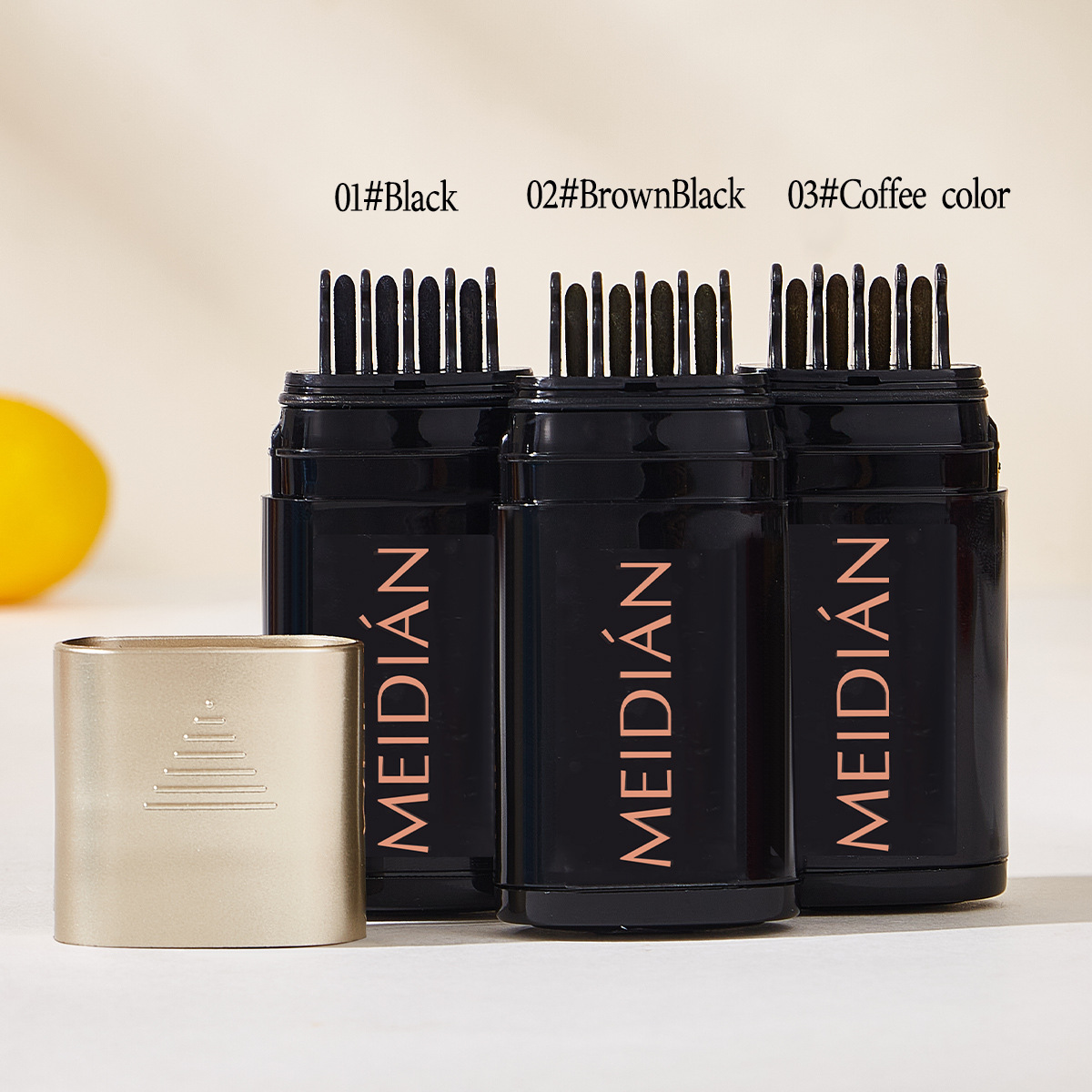 Cross-border liquid covering white hair disposable non-fading plant hair cream black portable covering artifact hairdressing stick