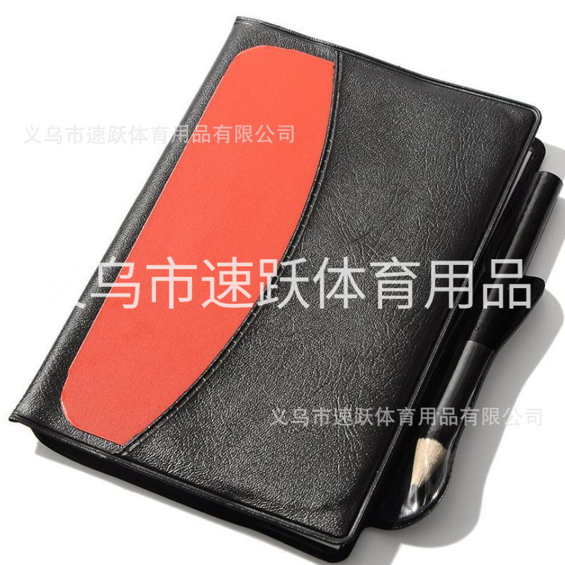 Factory Direct Sales Football Red and Yellow Card Record Book Red Brand Yellow Card Referee Supplies with Leather Case Pencil Wholesale