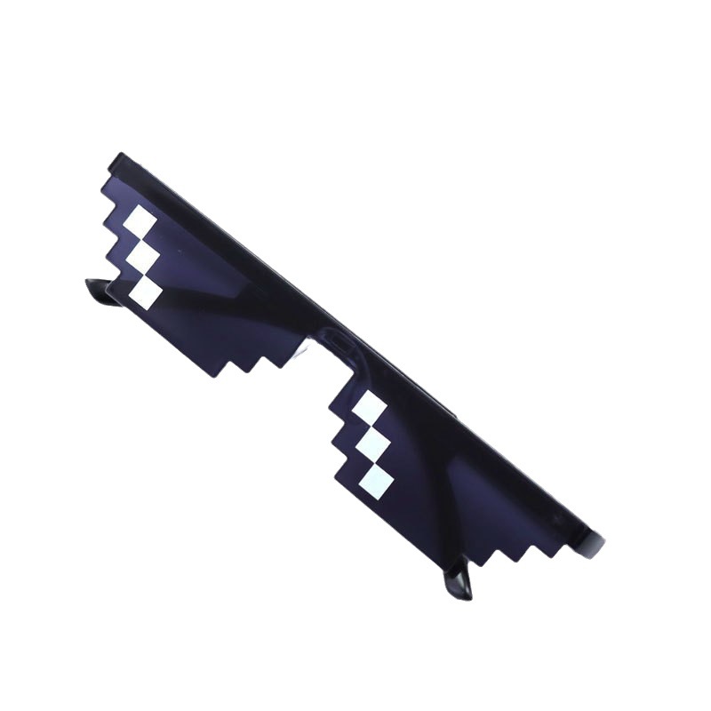 Funny printing mosaic glasses sand carving cool children's sunglasses two-dimensional personality social brother sunglasses wholesale