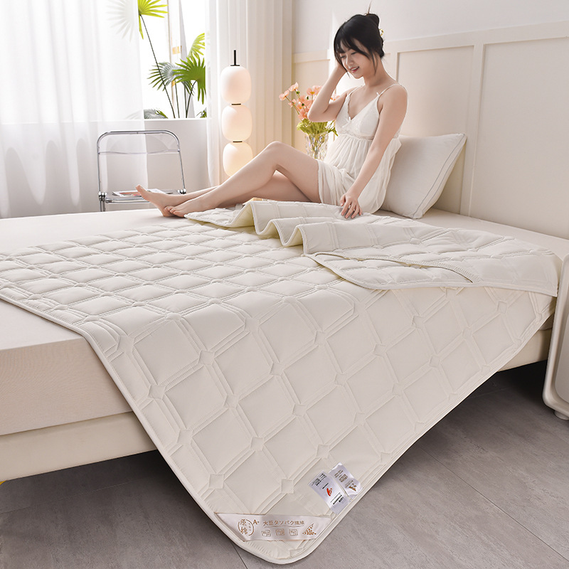 Class A Soybean Mattress Raw Cotton Cushion Non-slip Household Cotton Student Dormitory Thickened Protective Mattress Mat Mat Mattress