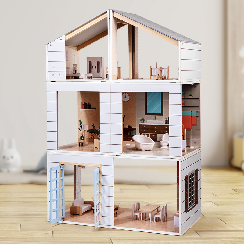 Cross-border Module Doll House Educational Villa Children's Play House Cross-border Doll Toy Simulation Children's Toy House