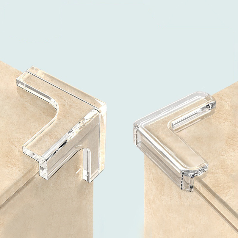 Антиколлизийный уголок для стола, прозрачный, защитная крышка для углов столов из стекла