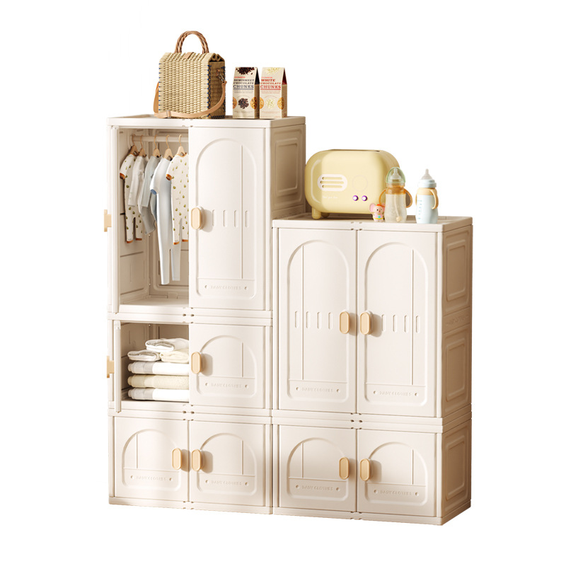 Feeding Table Baby Wardrobe Children's Toy Storage Cabinet Large Capacity Storage Rack Storage Cabinet Baby Combination Cabinet Bucket Cabinet