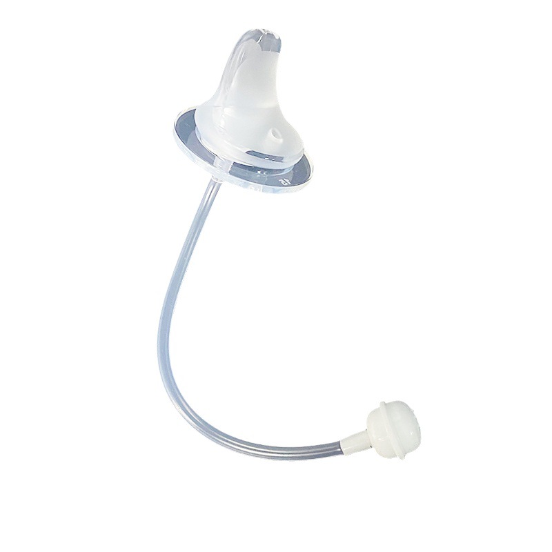 Liquid Silicone Wide-Caliber Duckbill Adapter Bottle Nipple Straw Integrated Baby Bottle Replacement Duckbill Gravity Ball