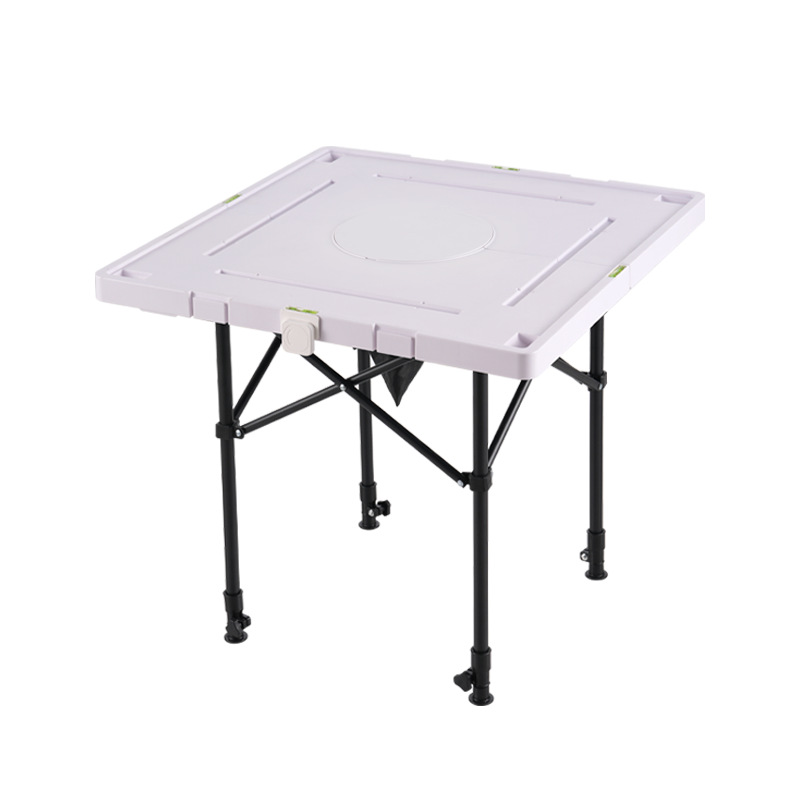 Mini Mahjong Portable Camping Mahjong Table Portable Folding Table Outdoor Table Code-Free Dormitory Home Table