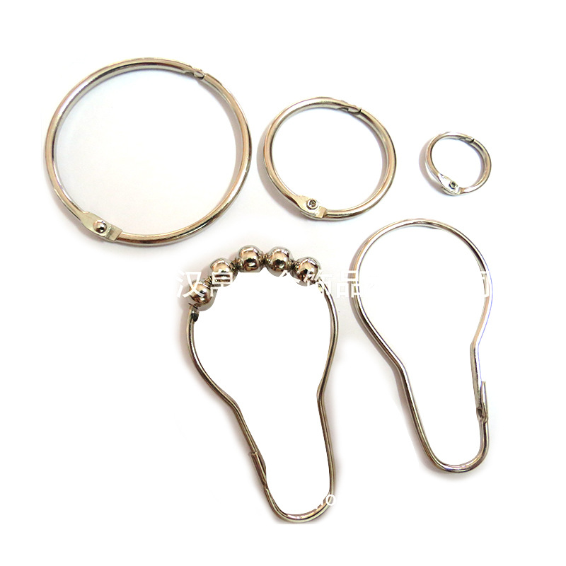 Cross-Border Stainless Steel Movable Ring Binder Ring Key Ring Eco-Friendly Movable Keychain Key Ring Coil