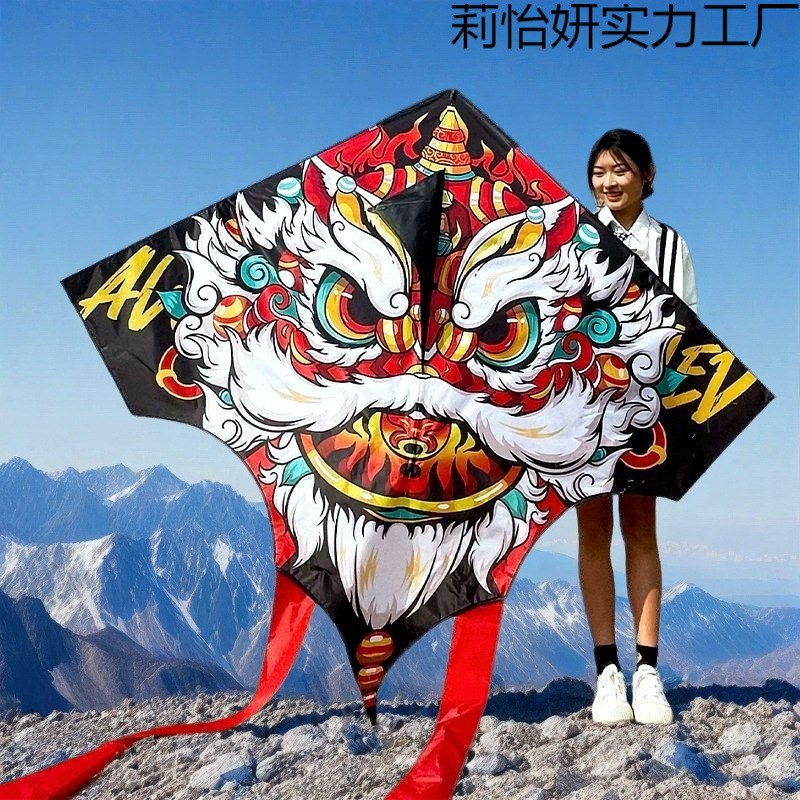 Воздушный змей Weifang, национальный тренд, китайский стиль, новый профессиональный уровень, большой змей с львом и драконом