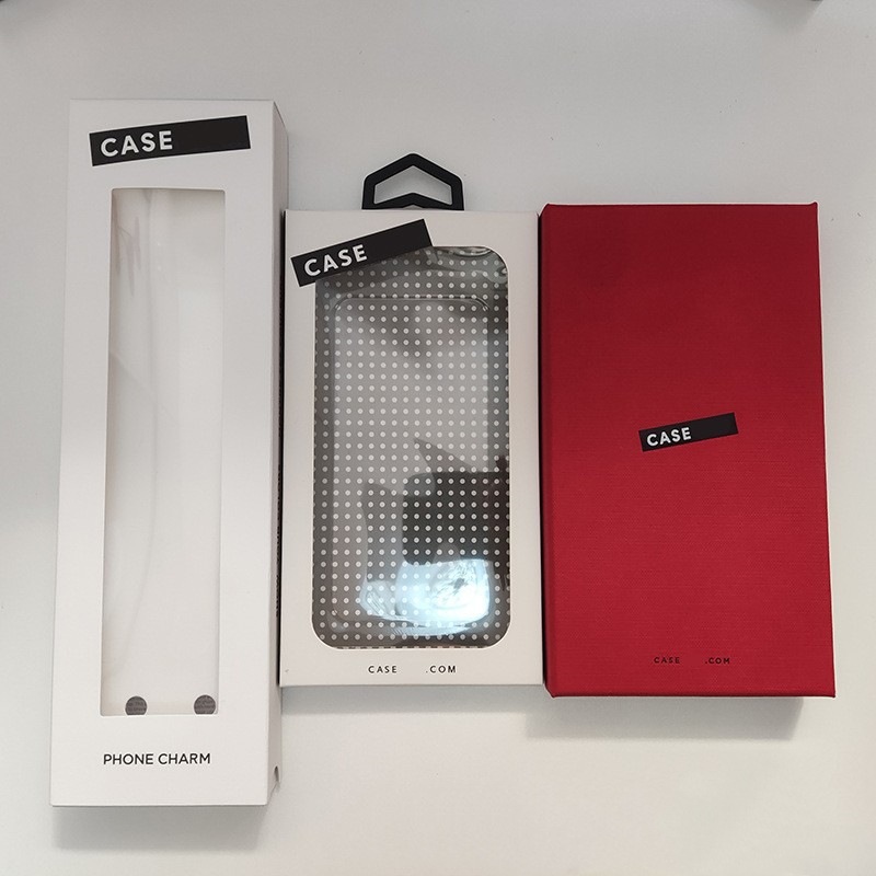 Упаковка для мобильного телефона C's Same Чехол для мобильного телефона Подарочная коробка Черно-белая складная коробка Красное небо и земля Чехол ящика с выдвижным механизмом