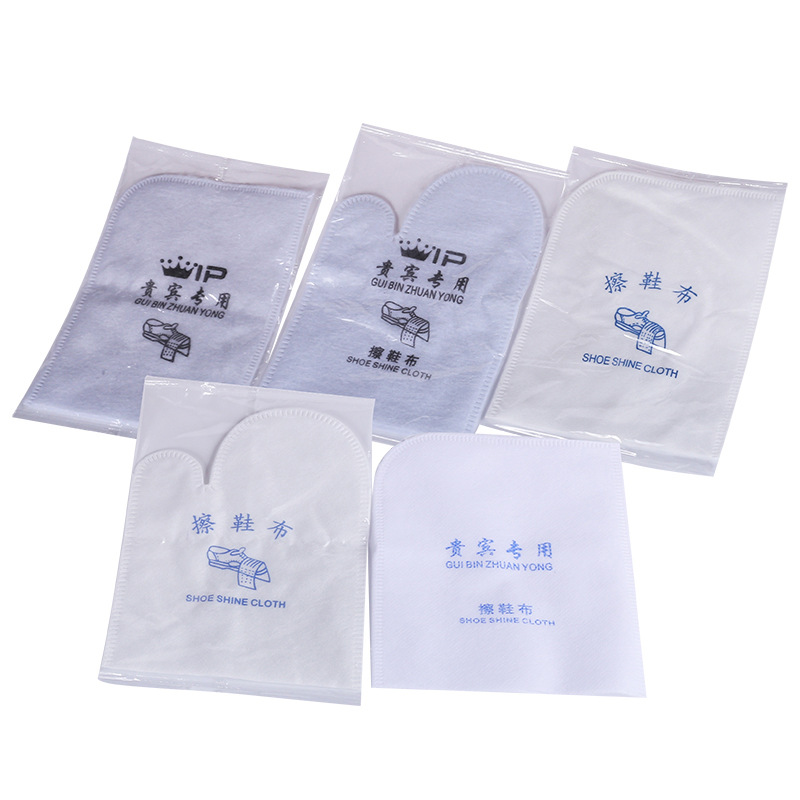 Hotel Hotel Shoe Shine Cloth Disposable White Shoes Portable Shoe Shine Paper Glovepiece Suede Polishing Towel Customizable