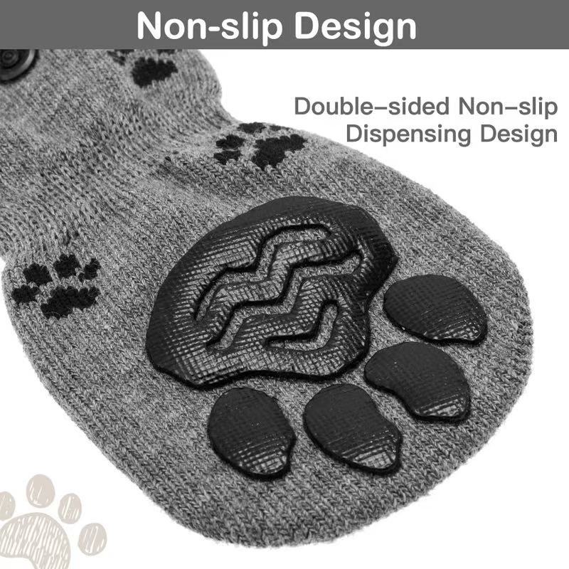 Cross-border best selling pet indoor cotton socks 4 packed with breathable non-slip anti-drop mute large and medium-sized dog golden retriever foot cover