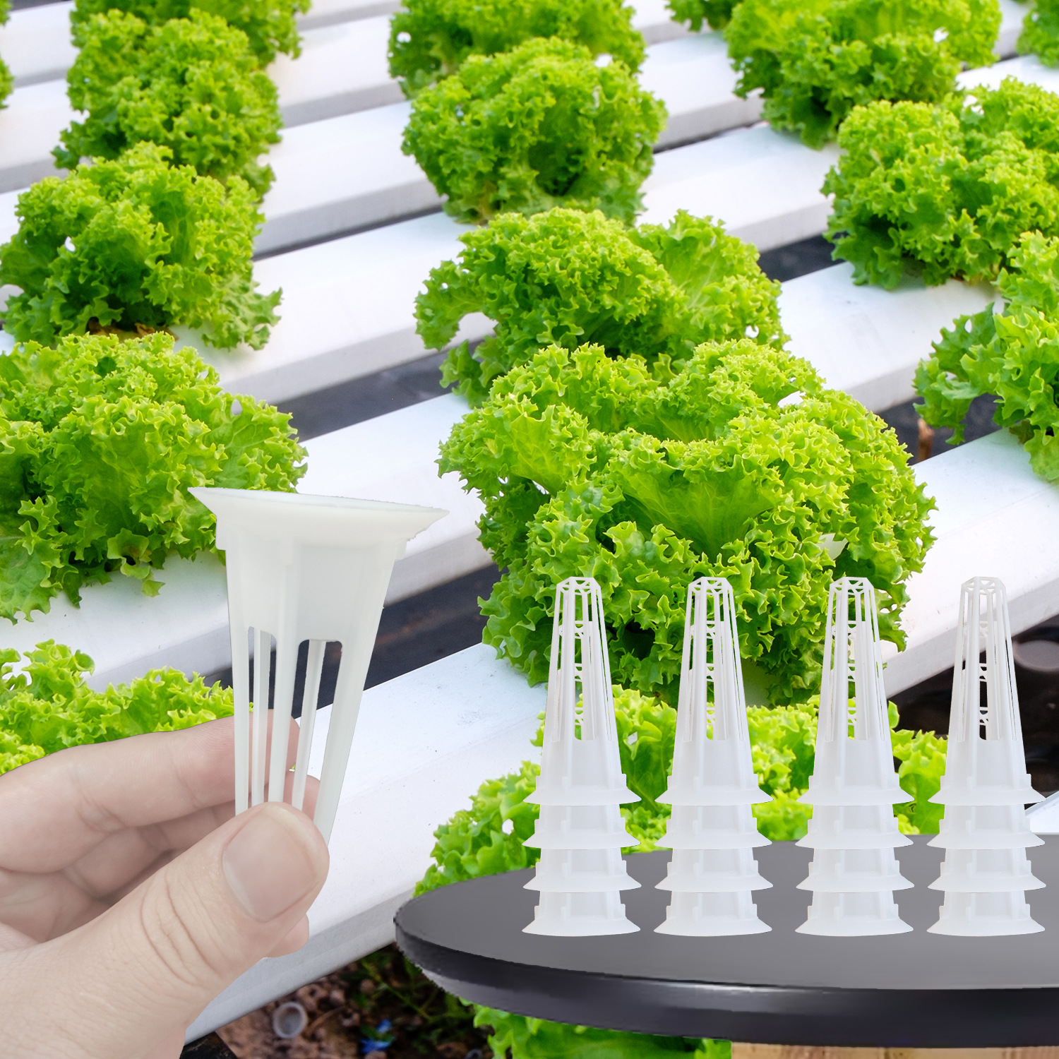 Оптовая продажа гидропонческих горшков, безземельное выращивание овощей и цветов, круглые горшки, контейнеры с корневыми сетками