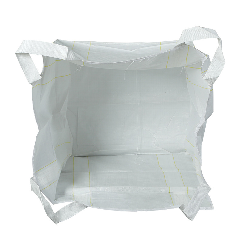 Guangdong Direct Selling New Ton Bags Large Opening Flat Bottom Large in stock Container Space Bags Soil and Sand Ton Bags