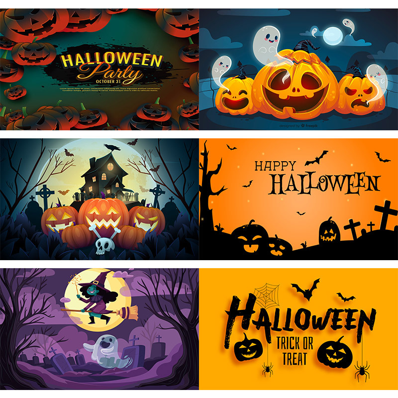 Новые кросс-бордерные украшения для Хэллоуина, баннер для тыквенной вечеринки, оформление двора