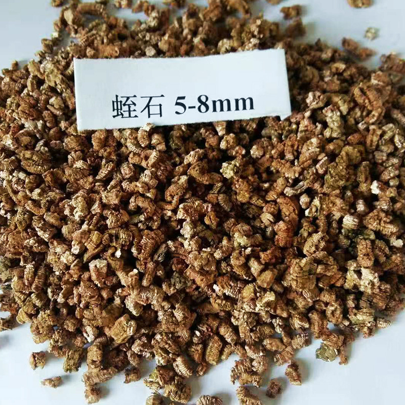 Gardening Soilless Cultivation Substrate Expanded Vermiculite Particles Golden Yellow Expanded Fireproof Hatching Vermiculite Particles Wholesale