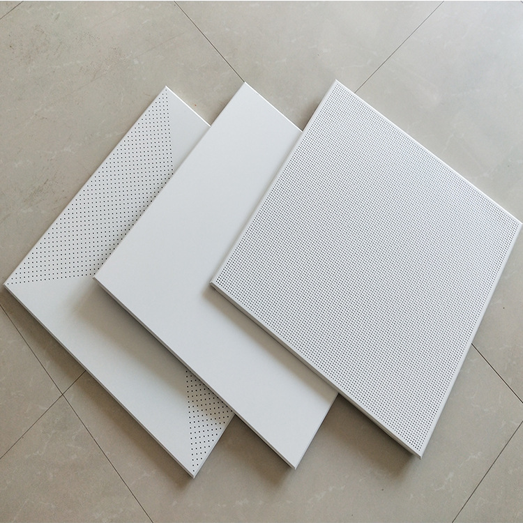 Perforated Sound-Absorbing Panel Integrated Ceiling Soundproofing Aluminum Gusset Plate Perforated Aluminum Composite Sound-Absorbing Panel Ceiling Perforated Sound-Absorbing Panel