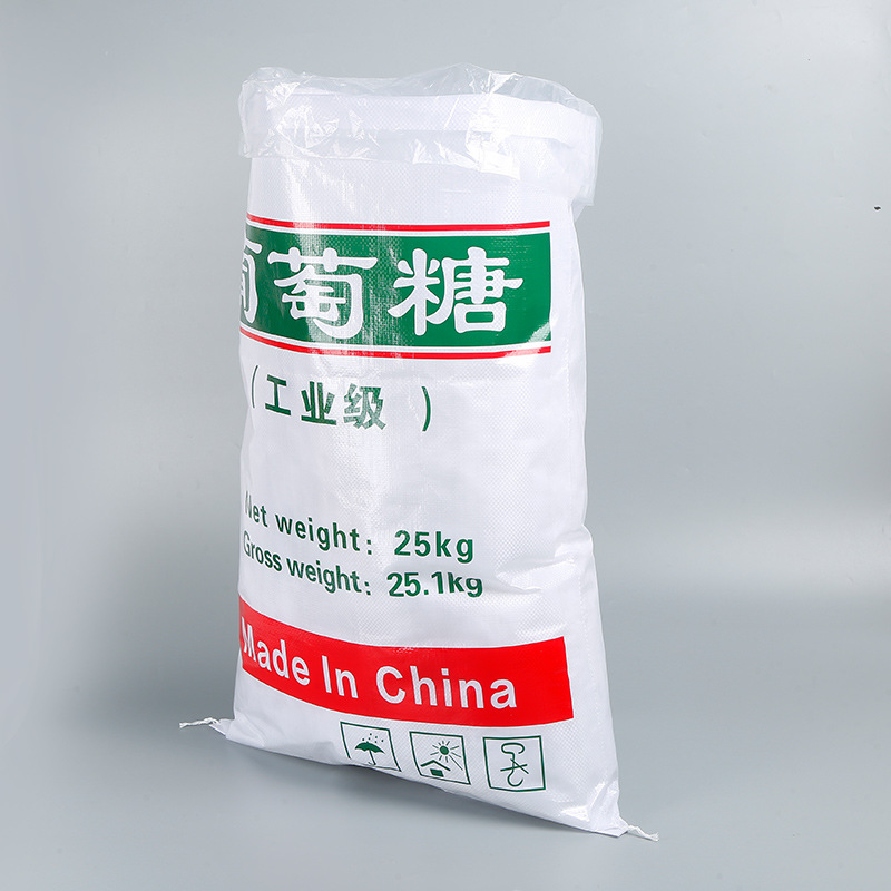 Industrial Glucose White Sugar Woven Bag Sodium Acid Opp Film Color-Printed Composite Packaging Bag 25kg Plastic Chemical Bag