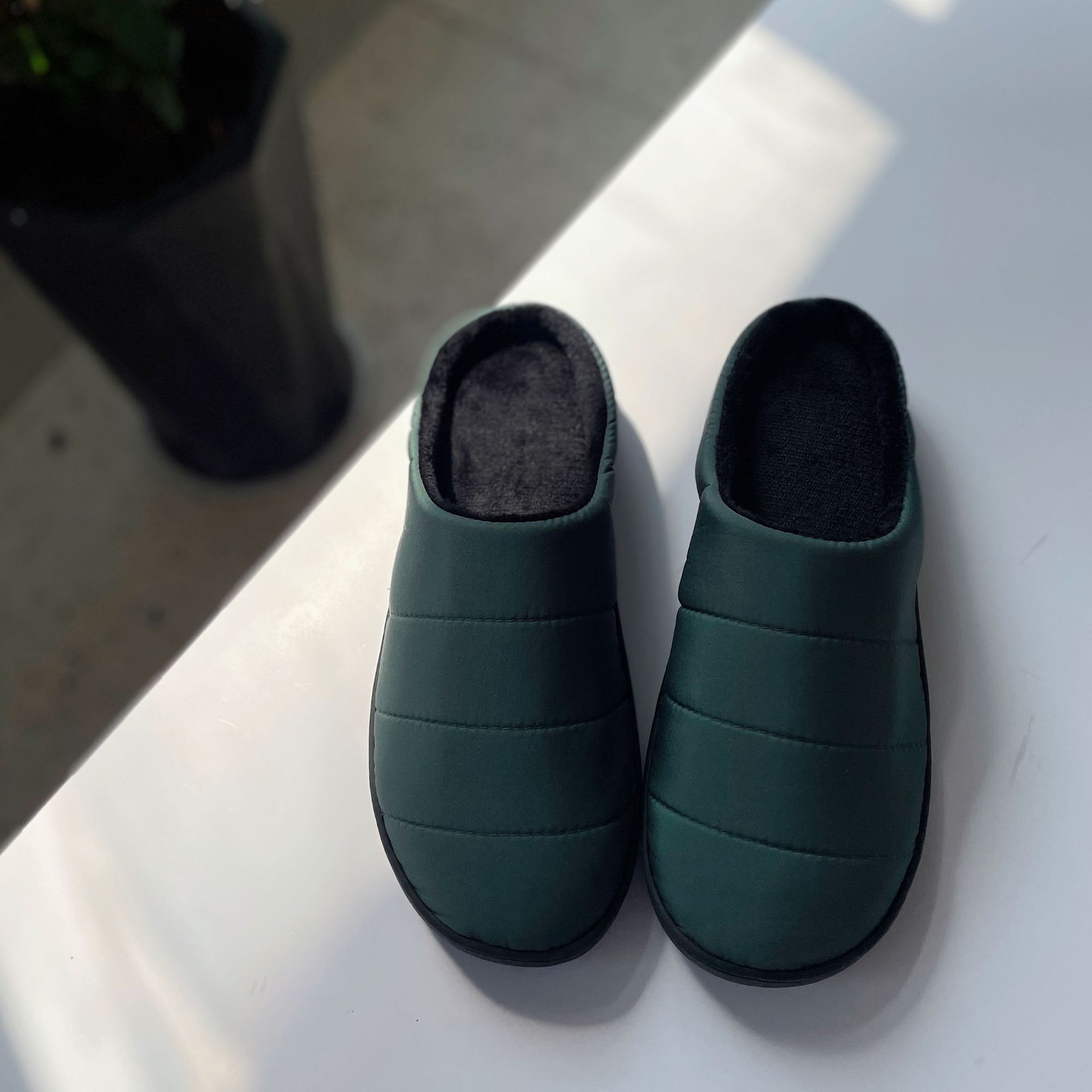 Memory cotton waterproof raincoat cloth large size men's and women's cross-border slippers Amazon