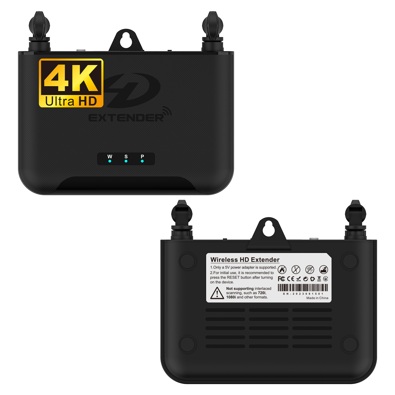 Pa Qi 4K HD HDMI Wireless Video Transmitter Set Top Box Wireless Sharer Model: BIN-950