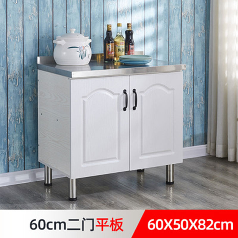 # N5 Simple Stainless Steel Cabinet Kitchen Cabinet Stove Cabinet Integrated Rental Kitchen Cabinet Home Storage Cabinet