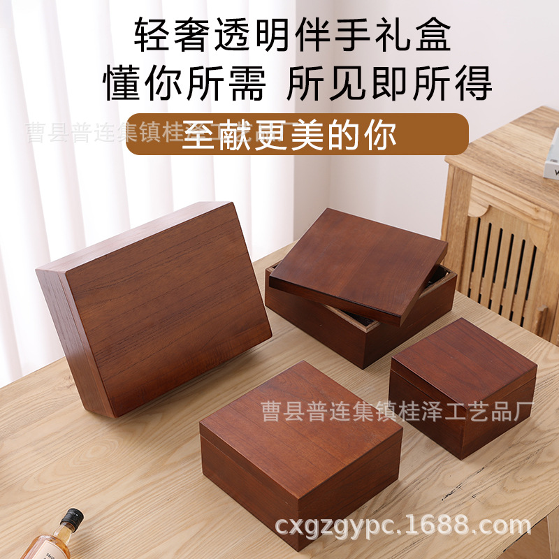 Customized Bird's Nest Mooncake Bamboo Wooden Packaging Gift Wooden Box Souvenir Hand Tea Porcelain Jewelry Holiday