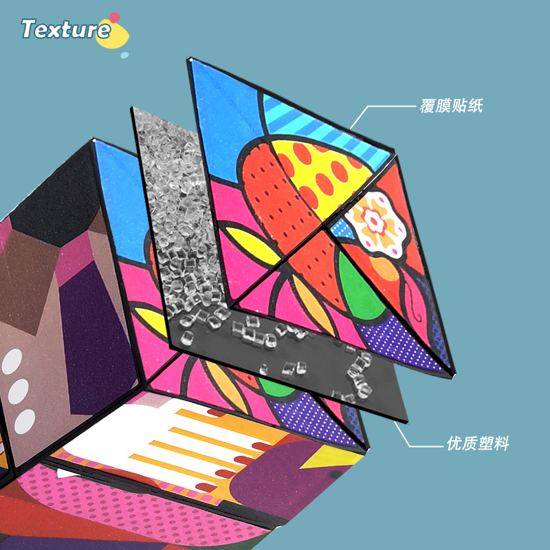 Varied three-dimensional geometric Rubik's Cube cross-border tremolo with decompression toys 3D unlimited Rubik's Cube children's puzzle wholesale