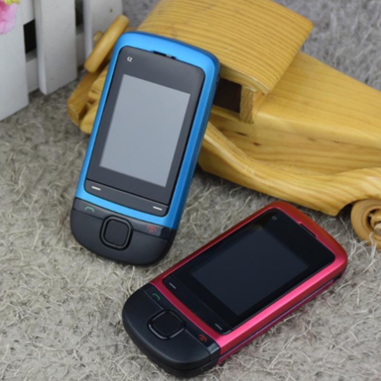 Suitable for Cross-Border E-Commerce C2-05 Mobile Phone Nokia Quad-Band Gsm Non-Smart Slider Bluetooth Mobile Music Function