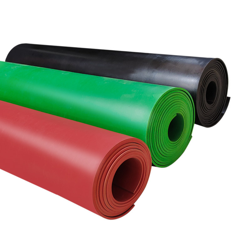 High voltage insulation rubber plate 5mm insulation rubber plate black 10kv distribution room insulation rubber pad Green red rubber pad
