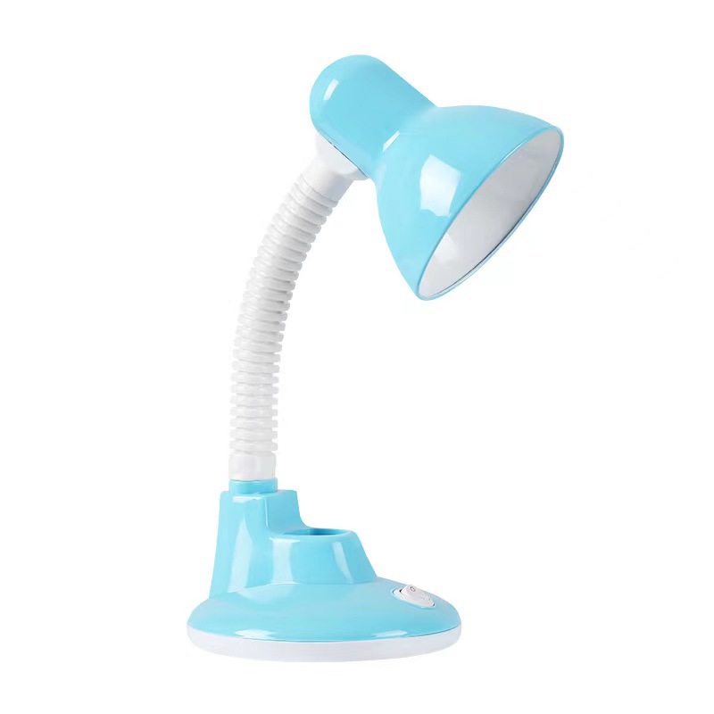 Foreign trade explosions study lamp eye protection desk dormitory bedroom bedside work plug-in wrought iron lampshade led