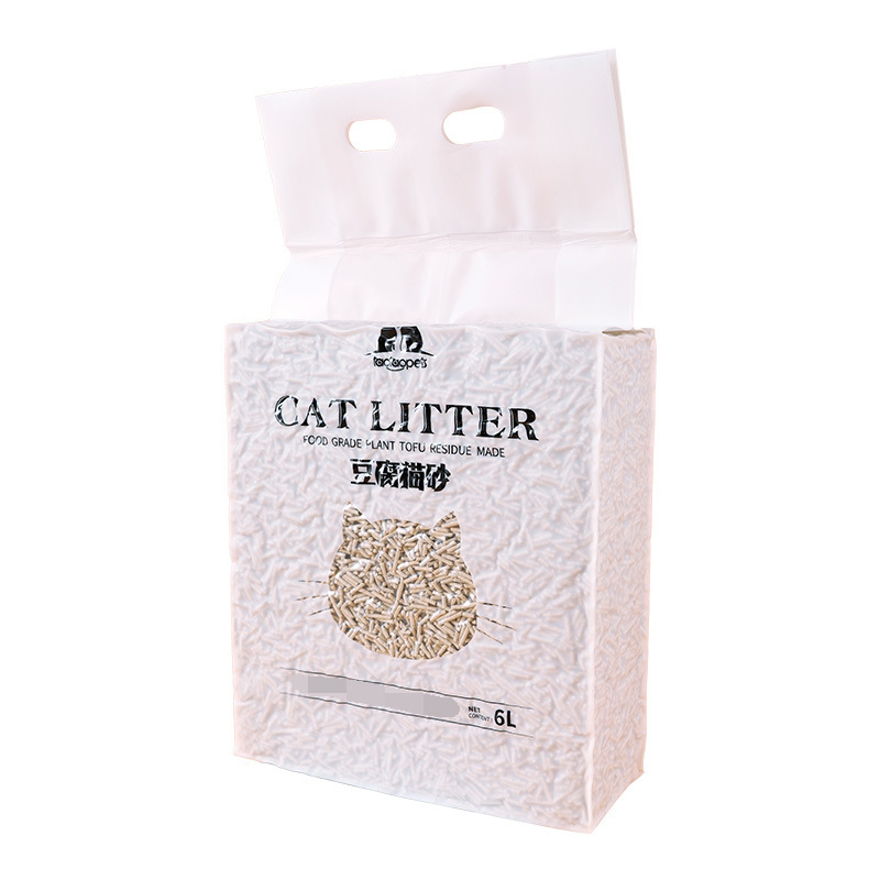 Tofu cat litter factory fine dust skin Tao original 6L green tea flavor can flush toilet plant cat litter wholesale in large quantities