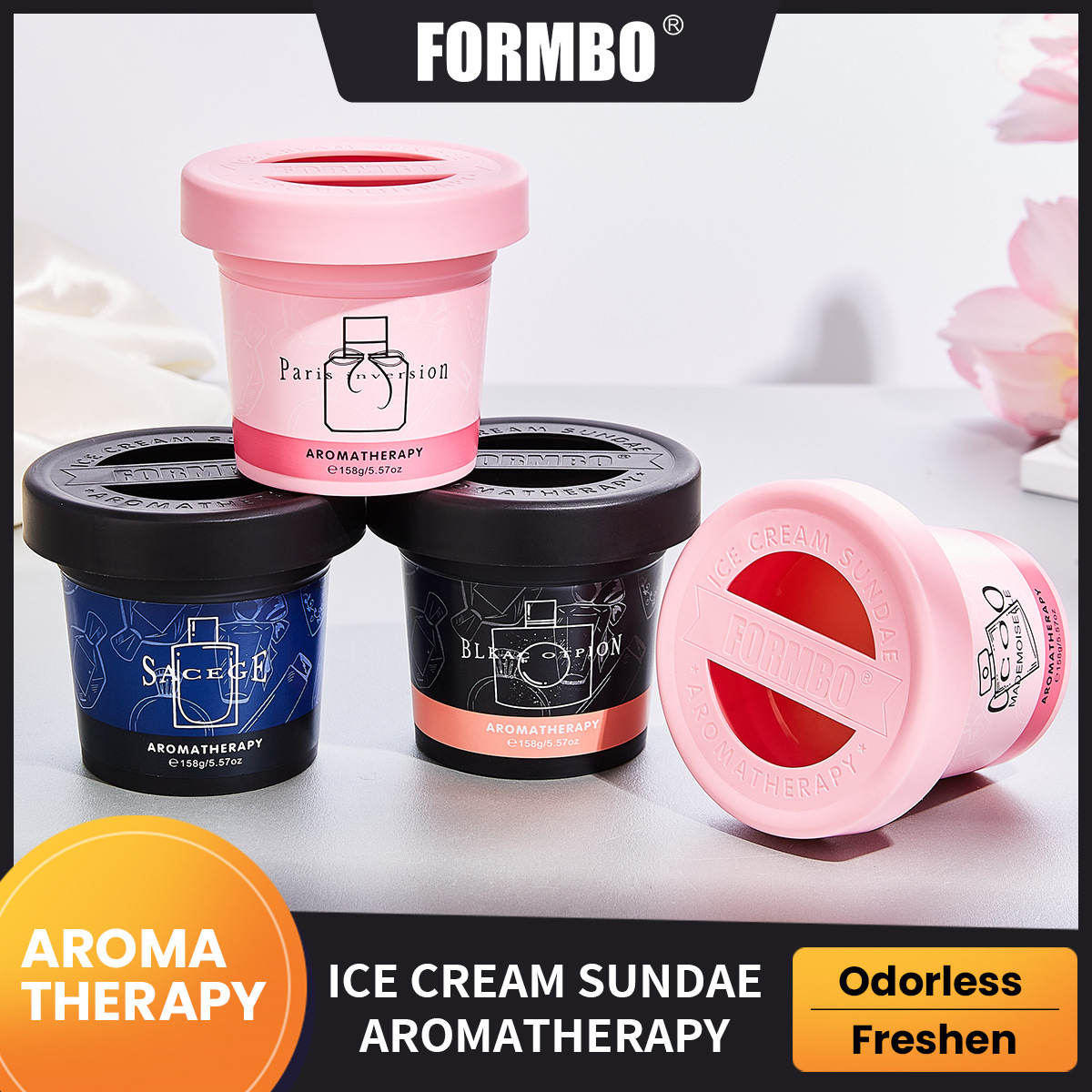 Cross-Border Exclusive Supply of Fangbao Formbo Aromatherapy Cream, Long-Lasting Fragrance, Car Fragrance, Home Fragrance, Factory Trade and Wholesale