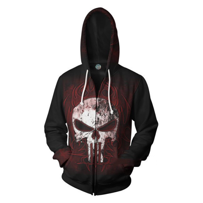 Marvel Punisher Punisher 3D Digital Printing Hooded Casual Men's and Women's Hoodie cosplay Anime Hoodie