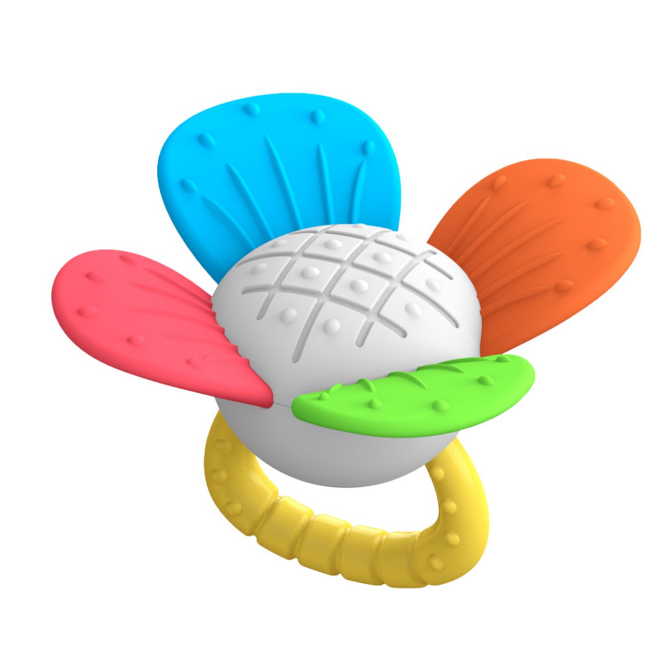 Cross-border free matching baby rattle toy newborn rattle 0-6-12 months baby 1 early education tooth gel