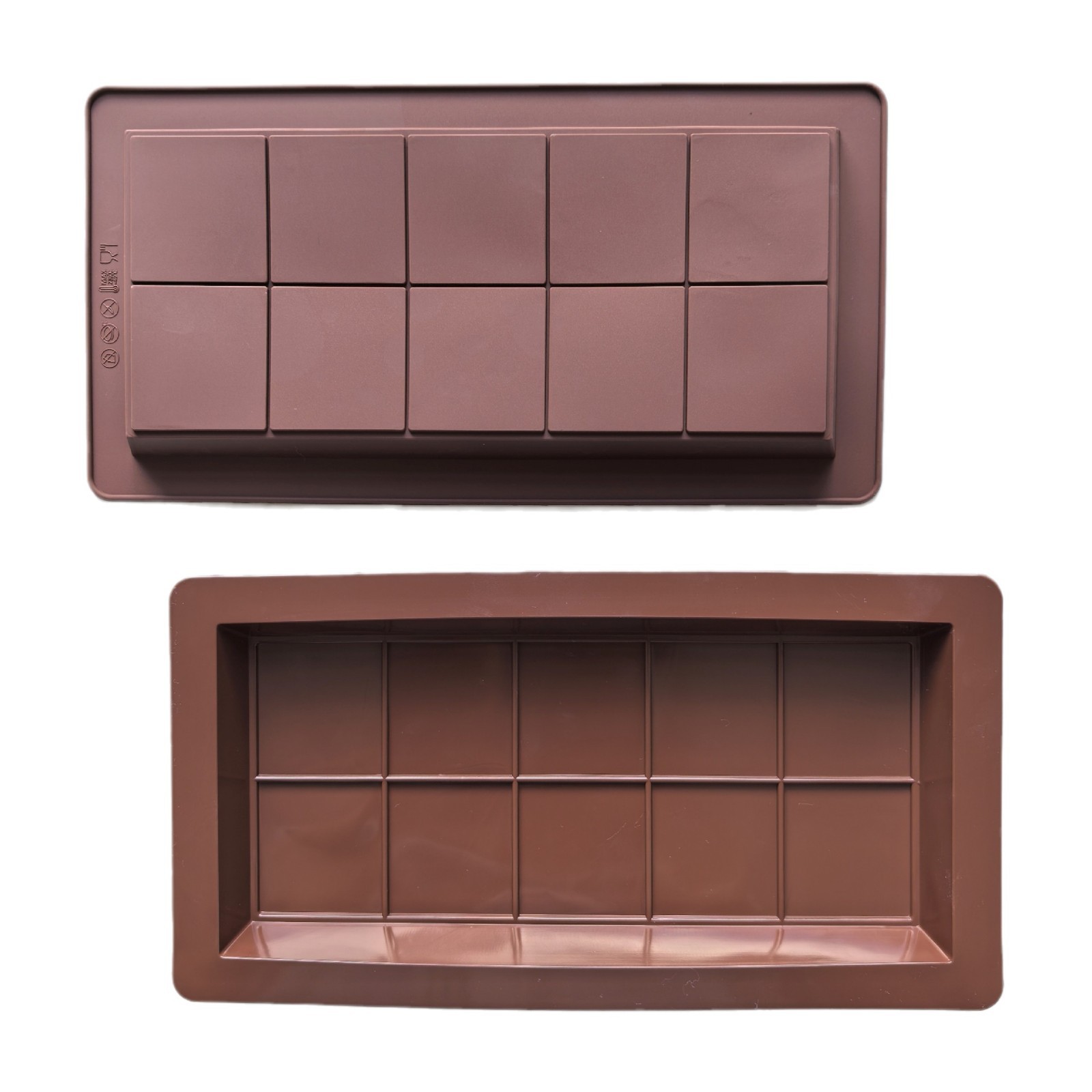 Silicone Deep Chocolate Bar Mold For Dubai Rectangular Chocolate Bar Cake Baking Mold 784