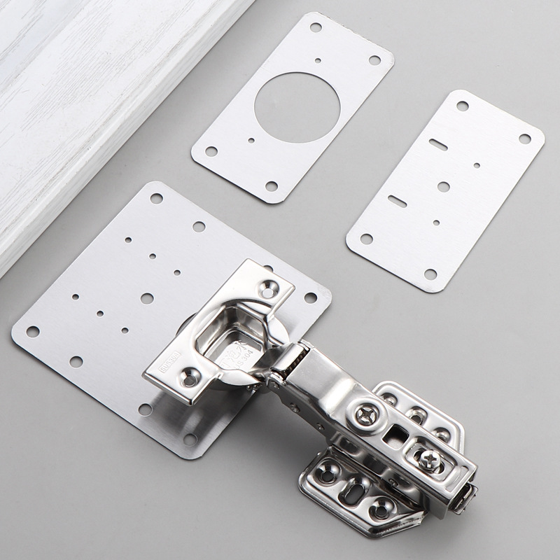 Stainless Steel Cabinet Door Fixed Plate Hinge Plate Repair Artifact Installation Plate Repair Plate Reinforcement Plate Hinge Repair Piece
