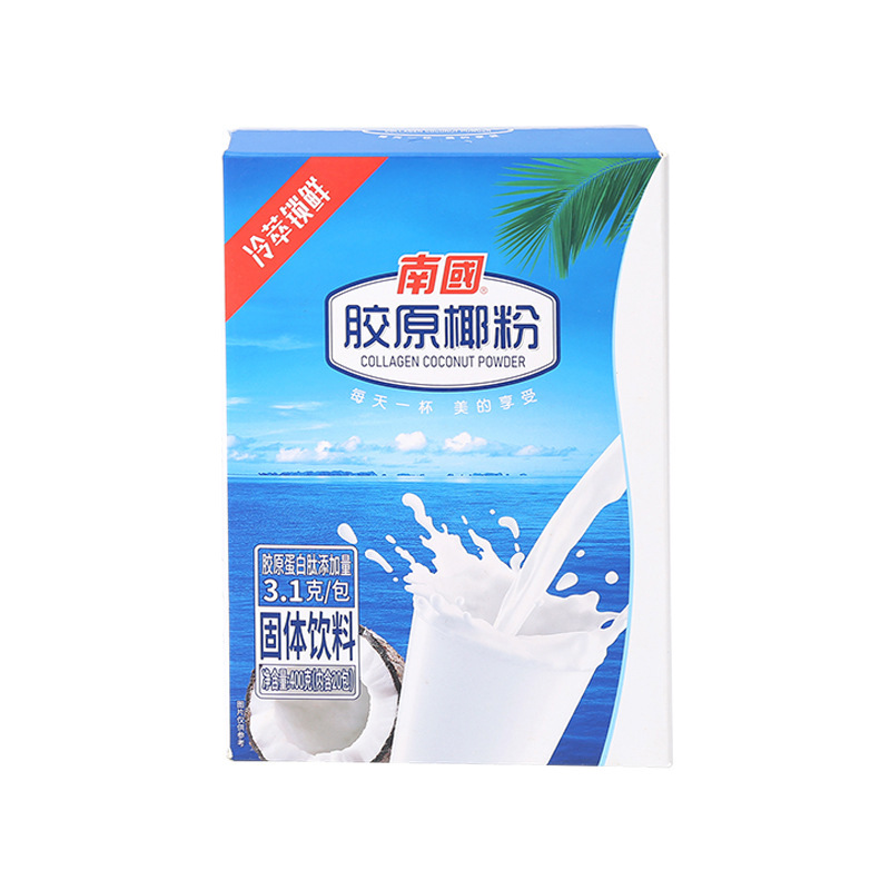 Nanguo Collagen Coconut Powder 400g Original Flavor Collagen Peptide Coconut Powder Hainan Specialty Instant Protein Peptide Drink