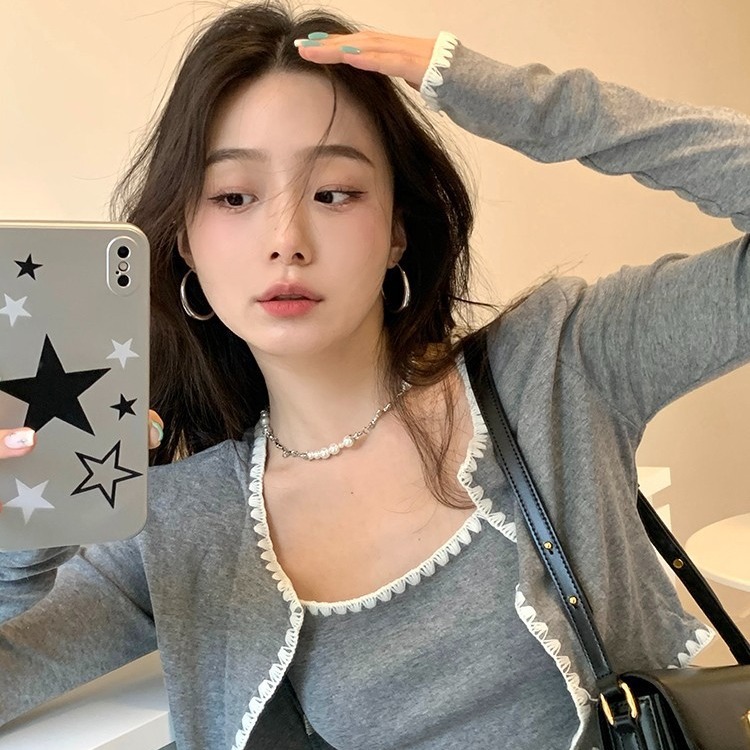 Silver Pigment Ring Earrings 2025 New Explosive Niche Design Sense High-grade Big Ring Earrings Cold Wind Earrings Women