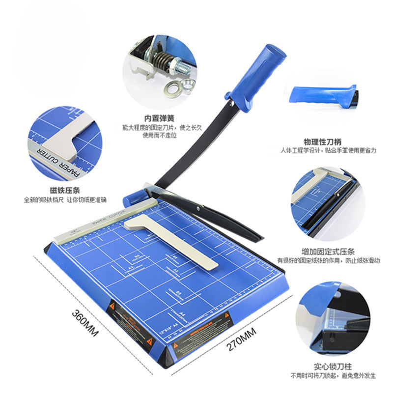 A4 Paper Cutter Office Financial Paper Cutter Manual Cutting Knife Metal Paper Cutter Small Paper Cutter Business Card