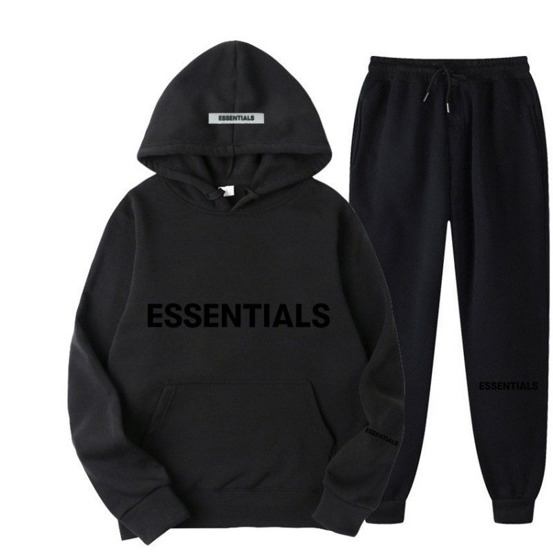 Fear of God Essentials New Sweatshirt Men's and Women's Multi-Line High Street Fashion Brand Autumn and Winter Two-Piece Set