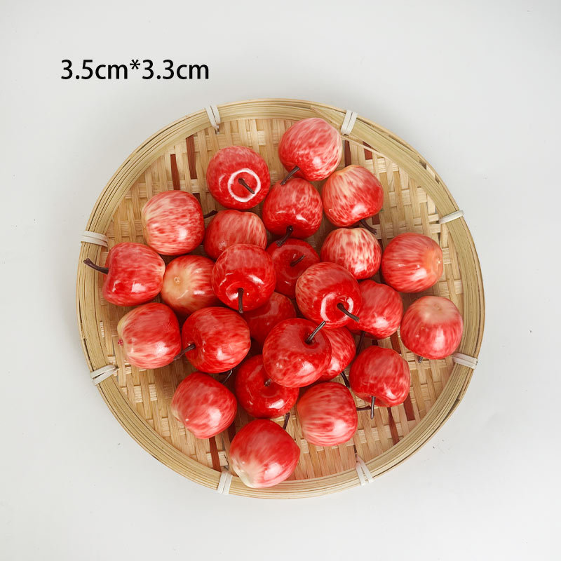 Simulation Bubble Mini Apple Orange Model Simulation Fruit Vegetable suit Fake Fruit Props Decoration Accessories